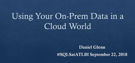SQL Saturday Atlanta BI Edition 2018