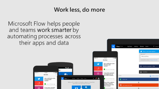 Work less, do more with Microsoft Flow