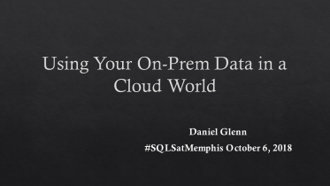 SQL Saturday Memphis 2018