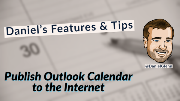 Publish Outlook Calendar to the Internet