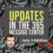 Important Updates to 365 Message Center 365MCS July 3