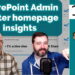 SharePoint admin center: New homepage insights dashboard - 365 Message Center Show #195
