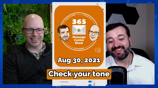 Check your tone when writing messages in Outlook on the web - 365 Message Center Show #208