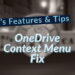OneDrive Context Menu Fix