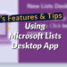 Microsoft Lists Desktop App