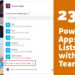 Power Apps from Lists within Teams - 365 Message Center Show #233