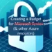 Creating a Budget for Microsoft Syntex - text on top of a padlock with a background of a graph
