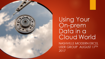 Using Your On-prem Data in a Cloud World