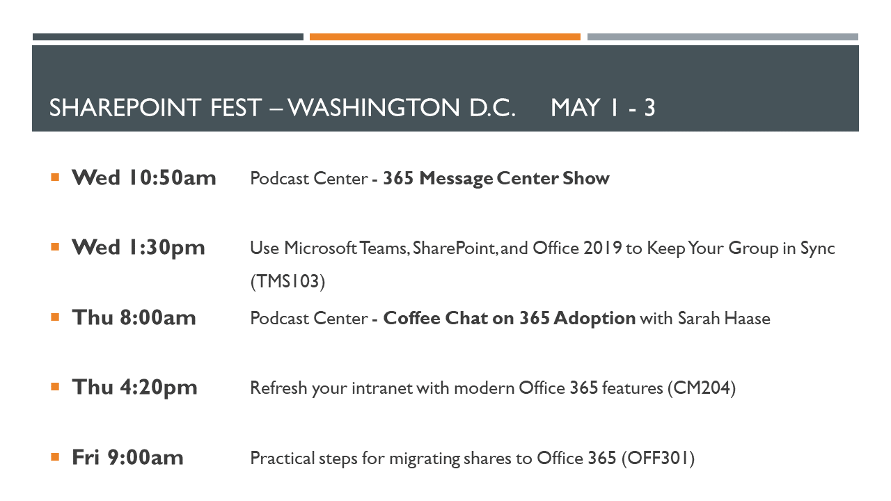 SharePoint Fest Washington D.C. 2019