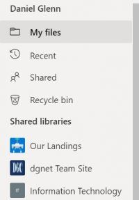 Shared View in OneDrive is Gone