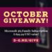 Microsoft Software Giveaway - October 2020 Edition