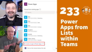 Power Apps from Lists within Teams - Daniel Glenn