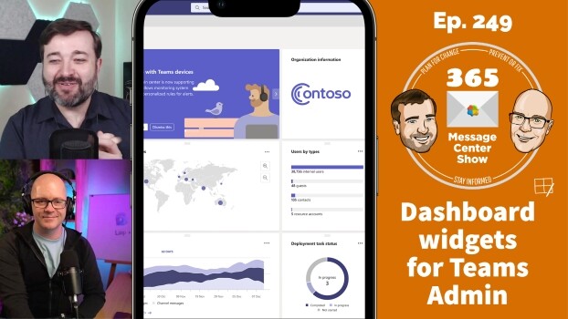 Customizable Teams Admin Center Dashboard - 365 Message Center Show #249