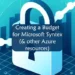 Creating a Budget for Microsoft Syntex - text on top of a padlock with a background of a graph