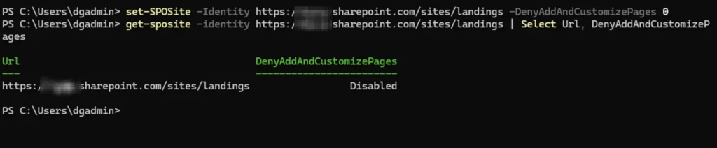 Allow Custom Script and Check Status